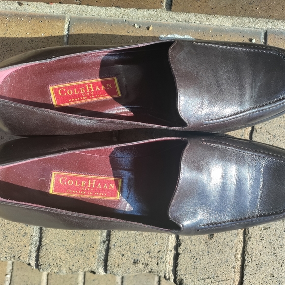 Cole Haan | Brown Slip On Leather Loafers Womens Size 9.5 - Picture 8 of 16